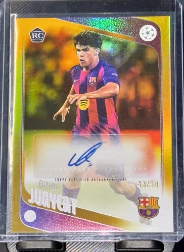 Quim Junyent 2025 Topps UEFA Club Competition Gold Foil /50