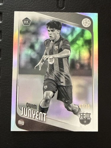 Quim Junyent 2025 Topps UEFA Club Competition Nero Bianco /75