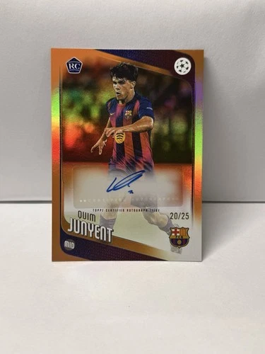Quim Junyent 2025 Topps UEFA Club Competition Orange /25