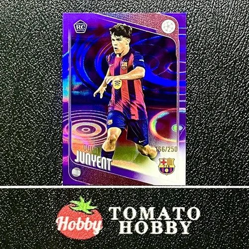 Quim Junyent 2025 Topps UEFA Club Competitions Purple Raindrops /250