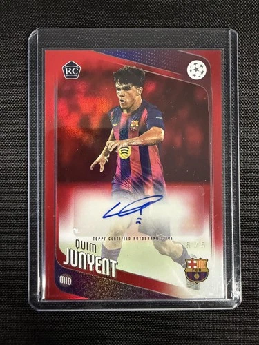 Quim Junyent 2025 Topps UEFA Club Competitions Red Foil /5