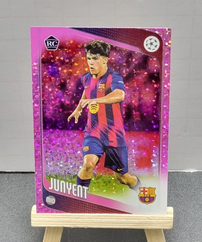 Quim Junyent 2025 Topps UEFA Club Competizioni Calcio Rosa Holo Foil #93