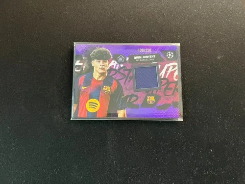 Quim Junyent 2025 Topps UEFA Club Fútbol Purple /250