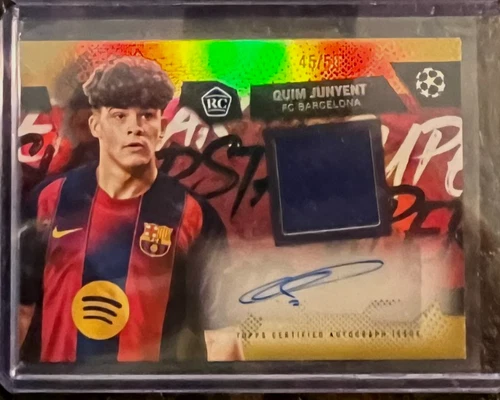 Quim Junyent 2025 Topps UEFA Gold Foil /50