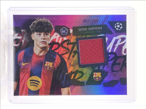 Quim Junyent 2025 Topps UEFA Superstar Purple /250