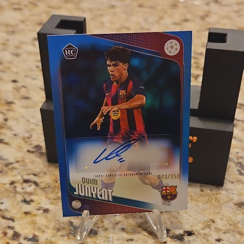 Quim Junyent 2025 Topps UEFA UCC Blue Foil /150