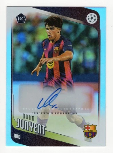 Quim Junyent 2025 Topps UEFA UCC Flagship