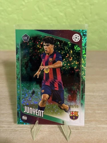 Quim Junyent 2025 Topps UEFA UCC Green Inferno Holo /99