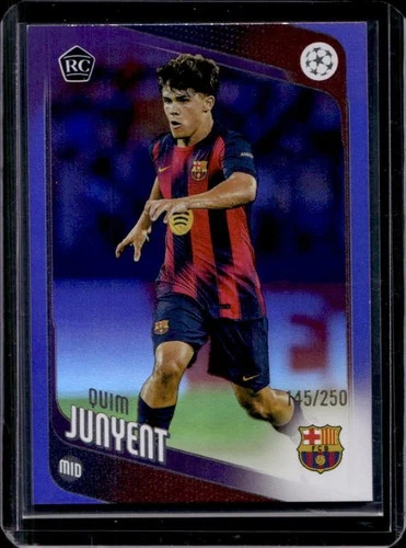Quim Junyent 2025 Topps UEFA Viola Foil /250