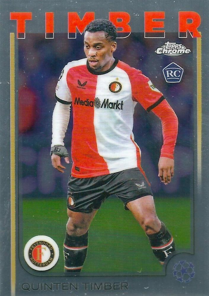 Quinten Timber 2024 Topps Chrome UEFA Club Competitions