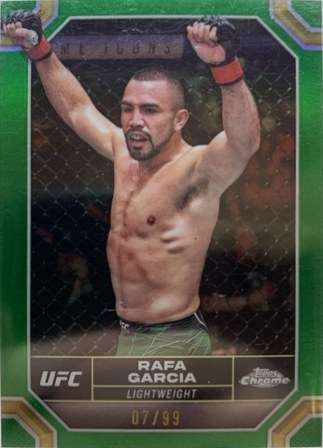 Rafa Garcia 2024 Topps Chrome UFC Green Refractor /99