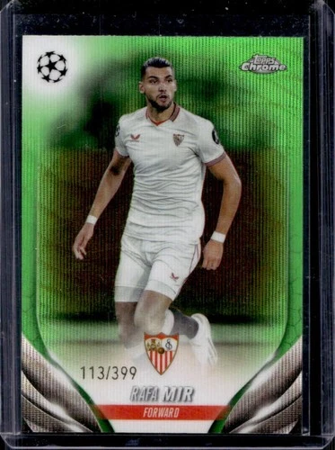 Rafa Mir 2023 Topps Chrome UEFA Neon Green Wave Refractor /399