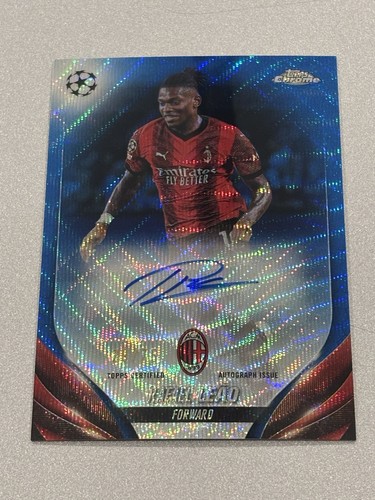 Rafael Leao 2023 Topps Chrome Blue Wave /75