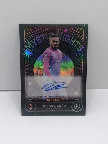 Rafael Leao 2023 Topps Chrome Merlin Auto Refractor