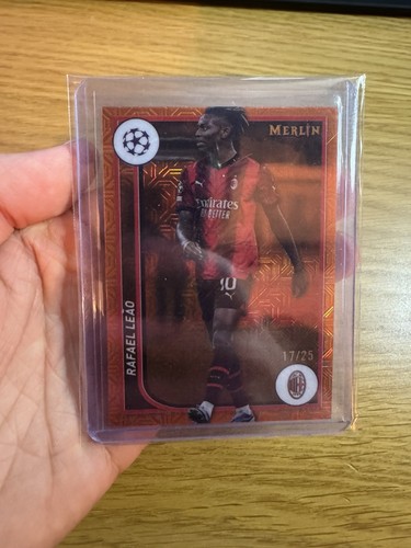Rafael Leao 2022 Topps Chrome Merlin Orange /25