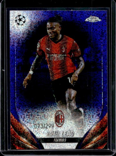 Rafael Leao 2024 Topps Chrome UEFA Violet Speckle Refractor /299