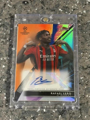 Rafael Leao 2021 Topps Finest Blue Refractor /25