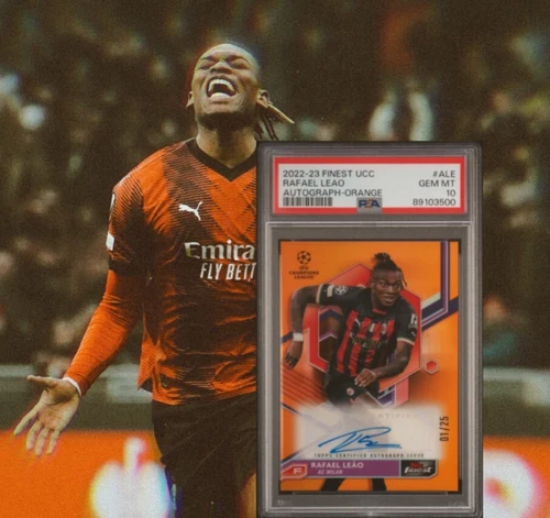 Rafael Leao 2022 Topps Finest Orange /25