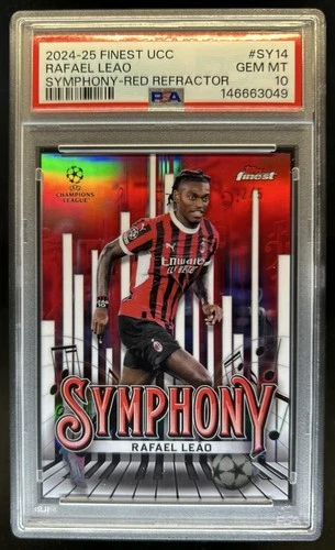 Rafael Leao 2024 Topps Finest Red Refractor /5