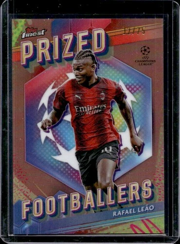 Rafael Leao 2023 Topps Finest UEFA Rose Gold /75
