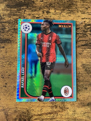 Rafael Leao 2023 Topps Merlin Chrome Aqua Prism