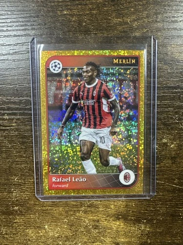 Rafael Leao 2024 Topps Merlin Chrome Gold Speckle /50