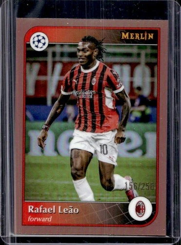 Rafael Leao 2024 Topps Merlin Chrome Rose Gold Refractor /250
