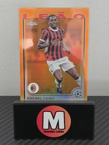 Rafael Leão 2024 Topps Chrome Orange Refractor