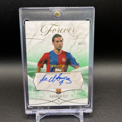 Rafael Marquez 2025 Topps Forever Barcelona Green /99