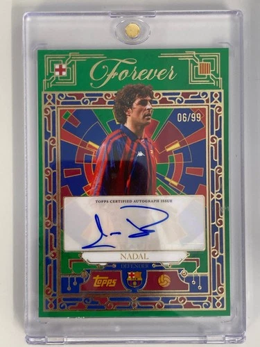 Rafael Nadal 2025 Topps Barcelona Forever 6/99