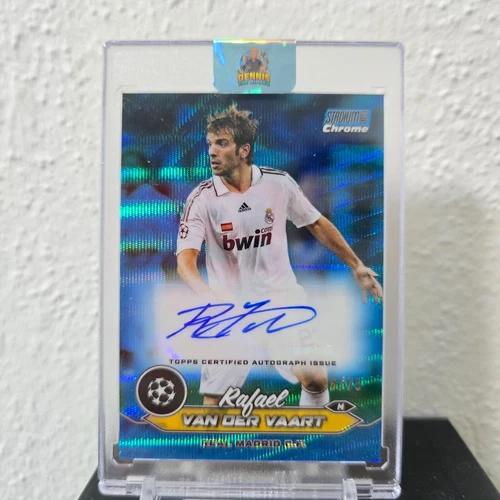 Rafael van der Vaart 2023 Topps Chrome Blue Wave /75
