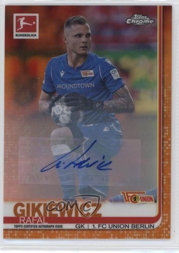 Rafal Gikiewicz 2019 Topps Chrome Bundesliga Orange Refractor /25