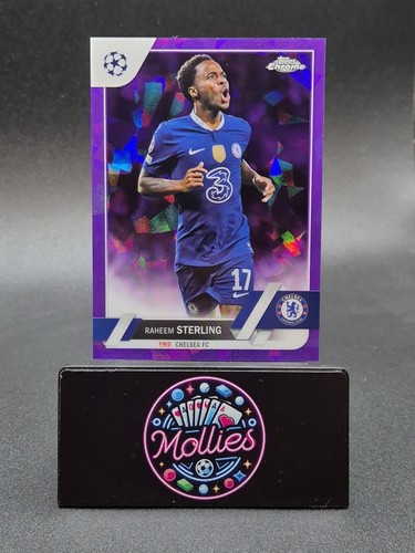 Raheem Sterling 2022 Topps Chrome Sapphire Purple /15