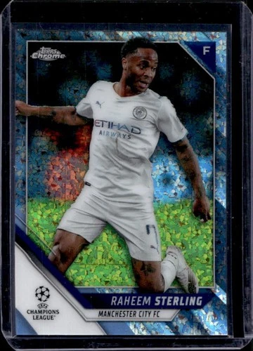 Raheem Sterling 2021 Topps Chrome UEFA Silver Mini Diamond Refractor /275