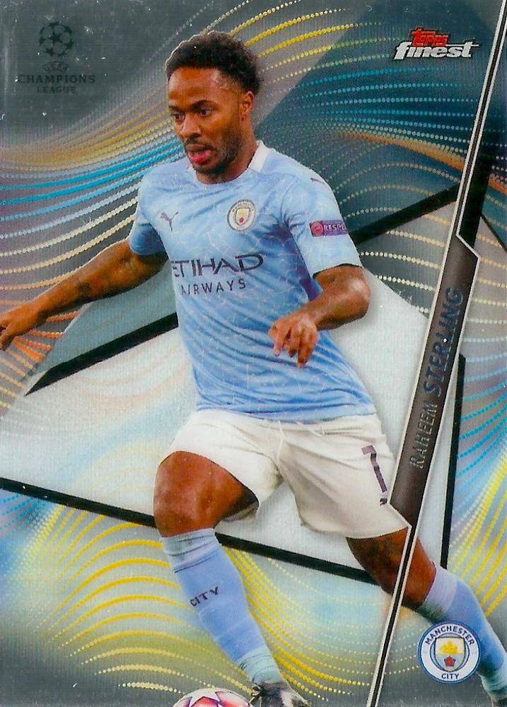 Raheem Sterling 2020 Topps Finest UEFA 74