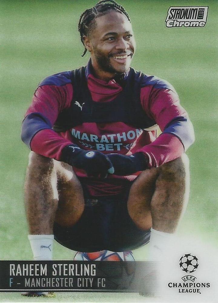 Raheem Sterling 2020 Topps Stadium Club Chrome UEFA 19