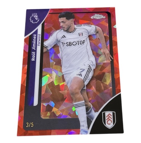 Raúl Jiménez 2026 Topps Chrome Sapphire Premier League Red /5