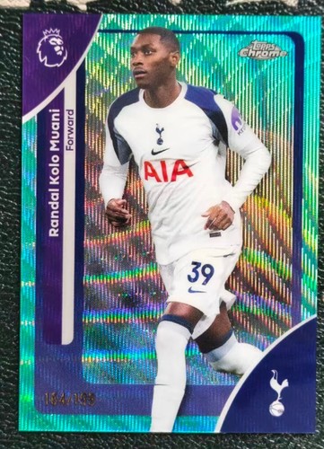 Randal Kolo Muani 2025 Topps Chrome Aqua Wave /199