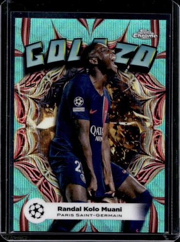 Randal Kolo Muani 2023 Topps Chrome Aqua Wave Refractor /199