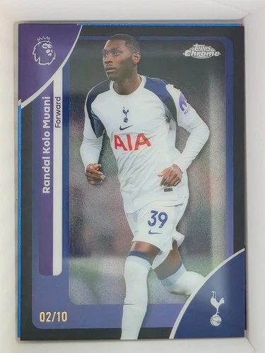 Randal Kolo Muani 2025 Panini Chrome Black Refractor /10