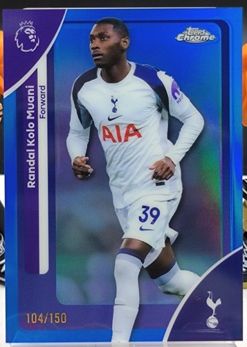 Randal Kolo Muani 2025 Topps Chrome Blue Refractor /150