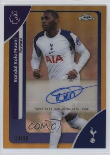 Randal Kolo Muani 2025 Panini Chrome Gold Refractor /50