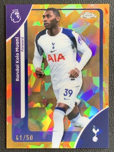 Randal Kolo Muani 2025 Topps Chrome Gold Sapphire /50