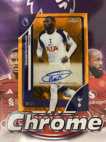 Randal Kolo Muani 2026 Topps Chrome Logo Refractor /25