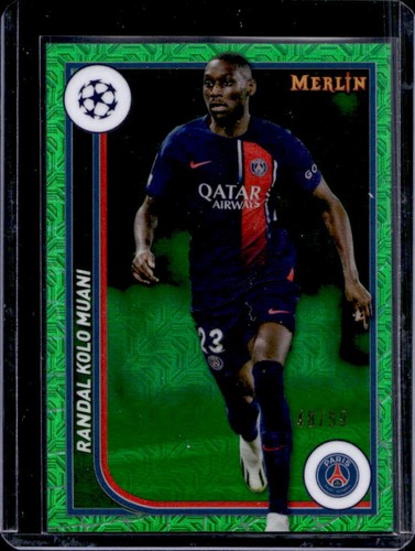 Randal Kolo Muani 2023 Topps Chrome Merlin Green Refractor /99
