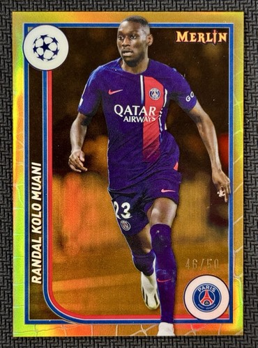 Randal Kolo Muani 2023 Topps Chrome Merlin True Gold /50