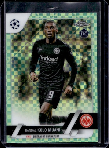 Randal Kolo Muani 2023 Topps Chrome Neon Green X Fractor /399