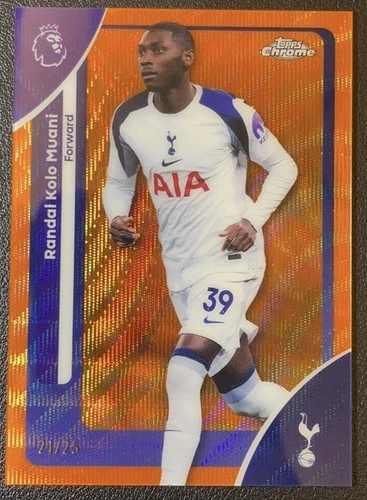 Randal Kolo Muani 2025 Topps Chrome Orange Refractor /25