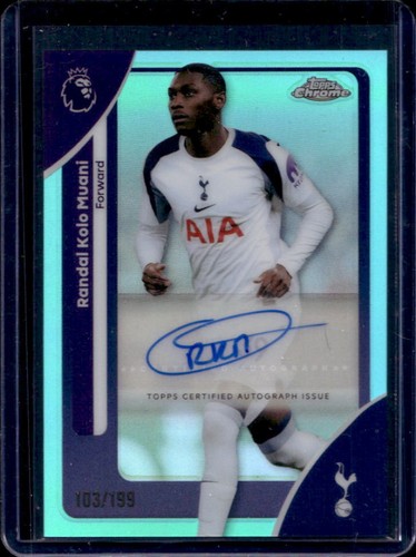 Randal Kolo Muani 2026 Topps Chrome Premier League Aqua Refractor /199