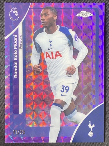 Randal Kolo Muani 2025 Topps Chrome Purple Geometric /75